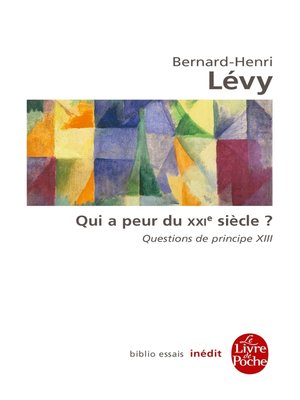 cover image of Qui a peur du XXIe siècle ? (Questions de principe, XIII)